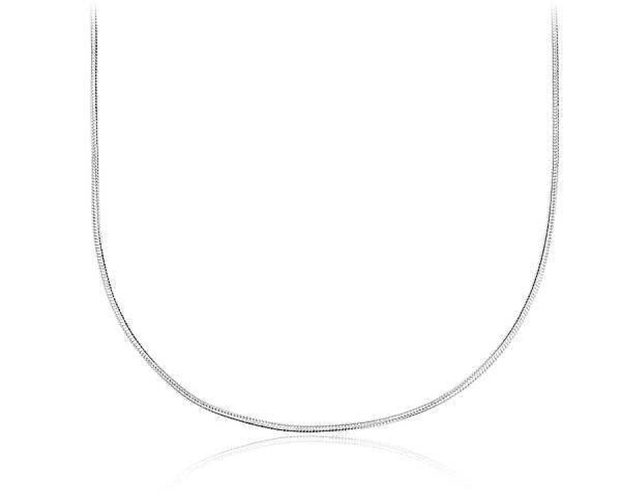 Necklaces | Blue Nile 18" Snake Chain Necklace In Sterling Silver (1.5 Mm)