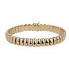 Bracelets | Blue Nile 7.5" Medium Domed Bracelet In 14K Yellow Gold (9.5 Mm)