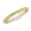 Women'S Rings | Blue Nile Swiss Cut Stackable Ring In 14K Yellow Gold (2Mm)