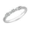 Women'S Rings | Blue Nile Marquise And Round Bow Diamond Ring In Platinum (1/5 Ct. Tw.)