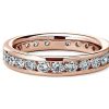 Women'S Rings | Blue Nile Channel Set Diamond Eternity Ring In 14K Rose Gold (1 1/2 Ct. Tw.)