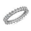 Women'S Rings | Blue Nile Lab Grown Diamond Princess Cut Eternity Ring In Platinum (2 Ct. Tw.)