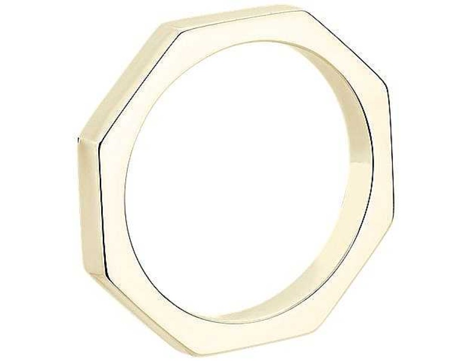 Rings | Blue Nile Zac Zac Posen Plain Geometric Wedding Ring In 14K Yellow Gold (2.2 Mm)