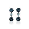 Earrings | Blue Nile Swiss Blue Topaz And London Blue Topaz Drop Earrings In 14K White Gold