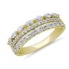 Rings | Blue Nile 3 Row Stacking Ring In 18K Yellow Gold (3/4 Ct. Tw.)