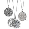 Necklaces | Blue Nile Monica Rich Kosann Round Gate Locket With White Sapphire Detail In Sterling Silver (32")