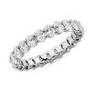 Women'S Rings | Blue Nile Oval Cut Diamond Eternity Ring In 14K White Gold (2 Ct. Tw.)