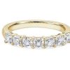 Women'S Rings | Blue Nile Seven Stone Asscher Diamond Ring In 14K Yellow Gold (1 Ct. Tw.)