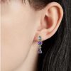 Earrings | Blue Nile Blue Topaz And Amethyst Mixed Shape Drop Earrings In 14K Yellow Gold