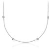 Necklaces | Blue Nile Fancies By The Yard Cushion-Cut Bezel Diamond Necklace In 18K White Gold (4 1/2 Ct. Tw.)