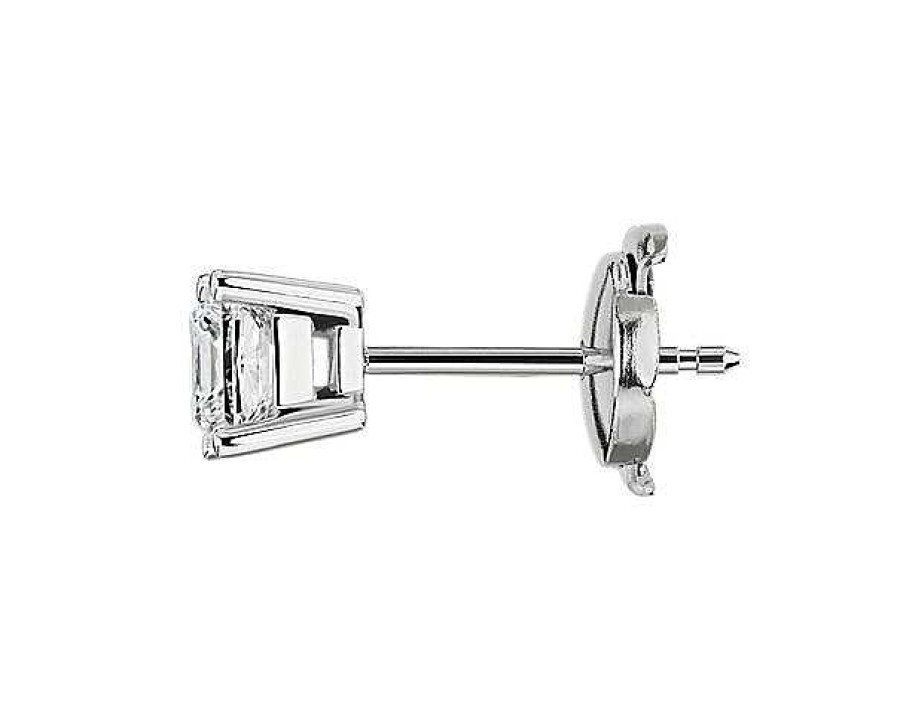 Earrings | Blue Nile Lab Grown Diamond Princess Cut Stud Earrings In Platinum (1 Ct. Tw.)