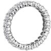 Women'S Rings | Blue Nile Oval Diamond Eternity Ring In Platinum (2 Ct. Tw.)