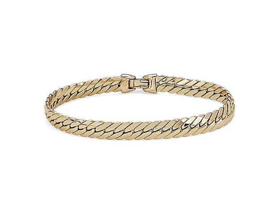 Bracelets | Blue Nile 7.5" Snake Chain Bracelet In 14K Yellow Gold (7.5 Mm)