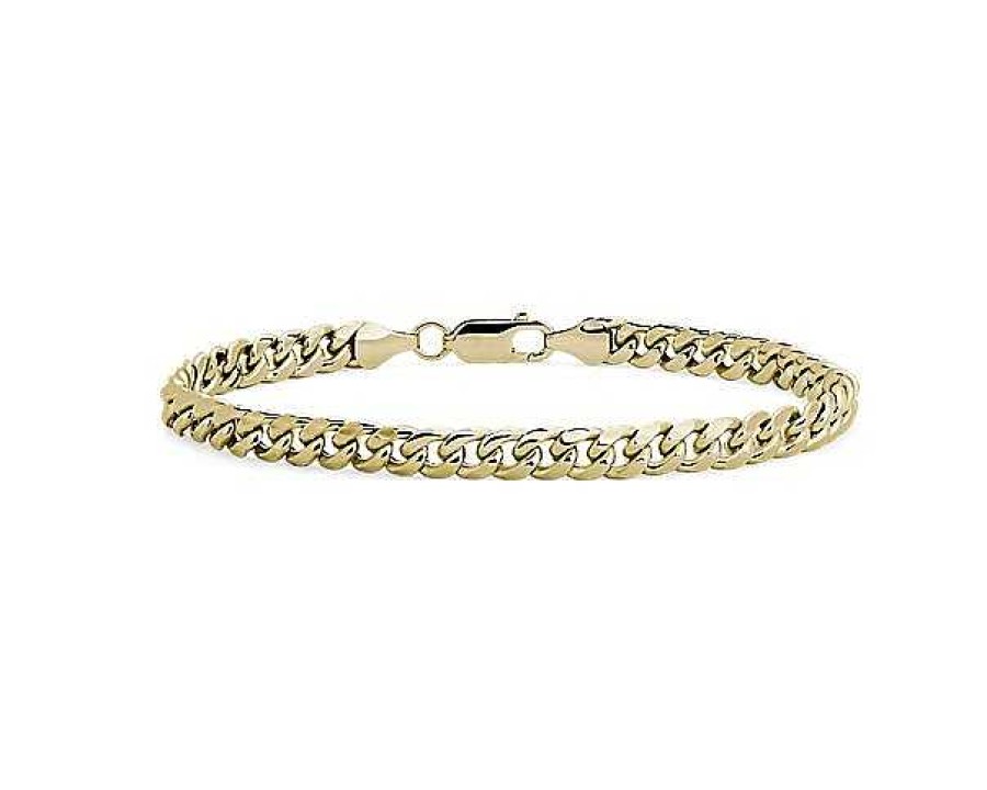 Bracelets | Blue Nile 8" Men'S Miami Cuban Link Bracelet In 14K Yellow Gold (6 Mm)