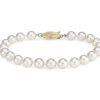 Bracelets | Blue Nile 7" Classic Akoya Cultured Pearl Bracelet In 18K Yellow Gold (6.5-7.0Mm)