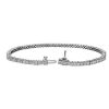 Bracelets | Blue Nile Lab Grown Diamond Princess-Cut Tennis Bracelet In 14K White Gold (5 Ct. Tw.)