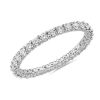 Women'S Rings | Blue Nile Comfort Fit Round Brilliant Diamond Eternity Ring In 18K White Gold (1 Ct. Tw.)