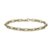 Bracelets | Blue Nile 7.5" Small Twisted And High Polished Mixed Links Bracelet In 14K Italian Yellow Gold (5.5 Mm)