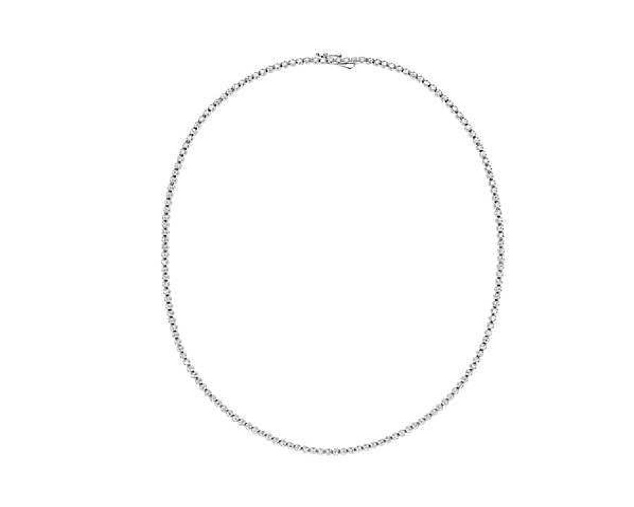 Necklaces | Blue Nile Straight Eternity Necklace In 14K White Gold (3 Ct. Tw.)