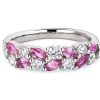 Rings | Blue Nile Romantic Marquise Pink Sapphire And Diamond Ring In Platinum