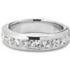 Women'S Rings | Blue Nile Channel Set Princess-Cut Diamond Ring In Platinum (2 Ct. Tw.)