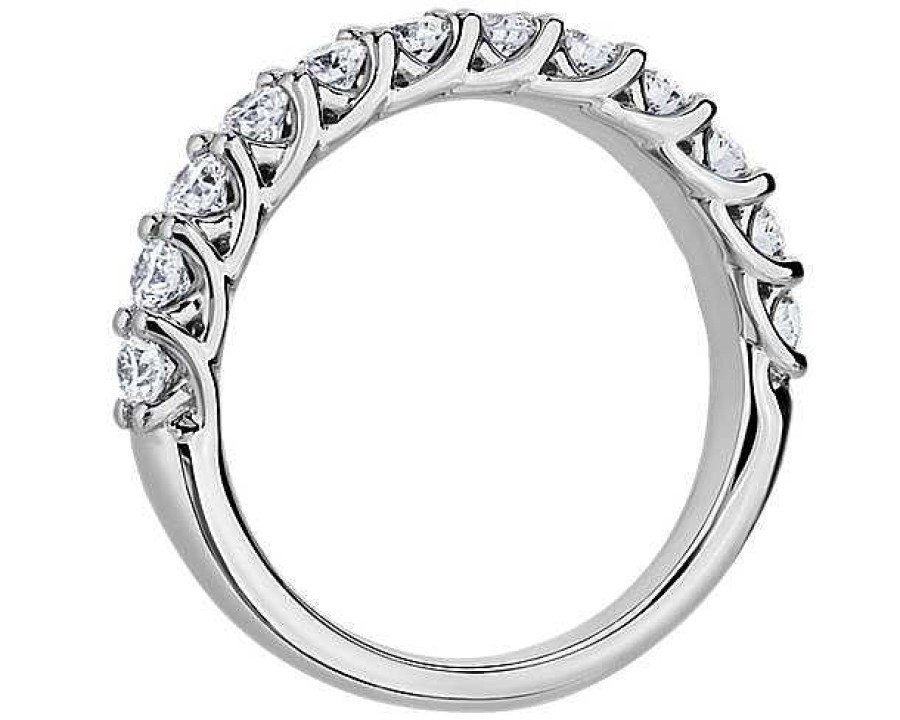 Women'S Rings | Blue Nile Tessere Diamond Anniversary Ring In 14K White Gold (1 Ct. Tw.)