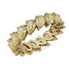 Women'S Rings | Blue Nile Pear-Cut Yellow Diamond Eternity Ring In 18K Yellow Gold (5 3/8 Ct. Tw.)