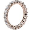 Women'S Rings | Blue Nile Comfort Fit Round Brilliant Diamond Eternity Ring In 14K Rose Gold (2 Ct. Tw.)