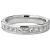 Women'S Rings | Blue Nile Channel Set Princess-Cut Diamond Ring In Platinum (1 Ct. Tw.)