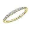 Women'S Rings | Blue Nile Selene Graduated Diamond Anniversary Ring In 14K Yellow Gold (1/3 Ct. Tw.)