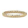 Bracelets | Blue Nile Quilted Bangle In 14K Yellow Gold (8.2Mm)