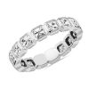 Women'S Rings | Blue Nile Bezel Asscher Diamond Eternity Ring In 14K White Gold (2 1/8 Ct. Tw.)