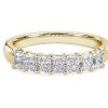 Women'S Rings | Blue Nile Seven Stone Radiant Diamond Ring In 14K Yellow Gold (1 Ct. Tw.)