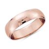 Men'S Rings | Blue Nile Classic Wedding Ring In 14K Rose Gold (6Mm)