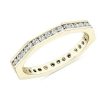 Rings | Blue Nile Zac Zac Posen Geometric Diamond Eternity Ring In 14K Yellow Gold (2 Mm, 1/2 Ct. Tw.)