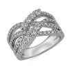 Rings | Blue Nile Open Laced Diamond Fashion Ring In 14K White Gold (1 Ct. Tw.)