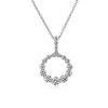 Necklaces | Blue Nile Floating Diamond Graduated Circle Necklace In 14K White Gold (1 Ct. Tw.)