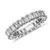 Women'S Rings | Blue Nile Emerald Cut Diamond Eternity Ring In 14K White Gold (3 Ct. Tw.)