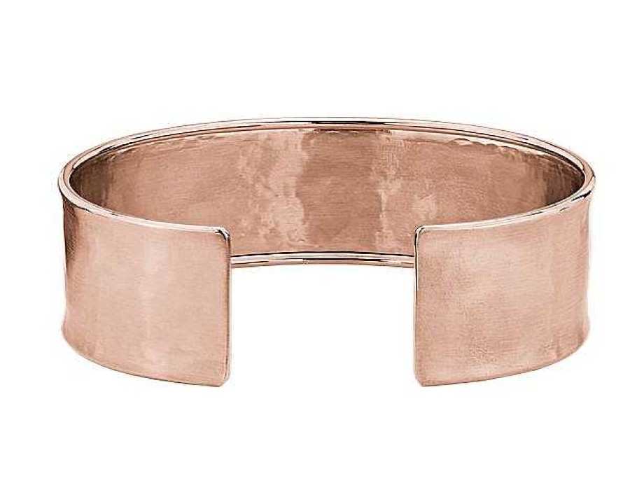 Bracelets | Blue Nile Satin Cuff Bracelet In 14K Italian Rose Gold (19 Mm)