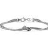 Bracelets | Blue Nile 7.5" Silky Knot Bracelet In Sterling Silver (3.3 Mm)