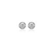 Earrings | Blue Nile Double Prong Diamond Stud Earrings With Diamond Crown Baskets In 14K White Gold (1 1/8 Ct. Tw.)