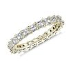 Women'S Rings | Blue Nile Asscher Cut Diamond Eternity Ring In 14K Yellow Gold (2 Ct. Tw.)