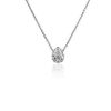 Necklaces | Blue Nile Pear Hidden Halo Pendant In 14K White Gold (1/2 Ct. Tw.)