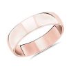 Men'S Rings | Blue Nile Skyline Comfort Fit Wedding Ring In 14K Rose Gold (6Mm)