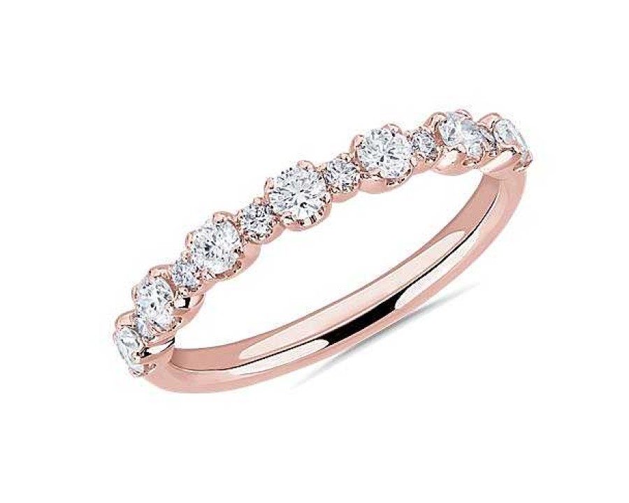 Rings | Blue Nile Capri Diamond Ring In 14K Rose Gold (1/2 Ct. Tw.)