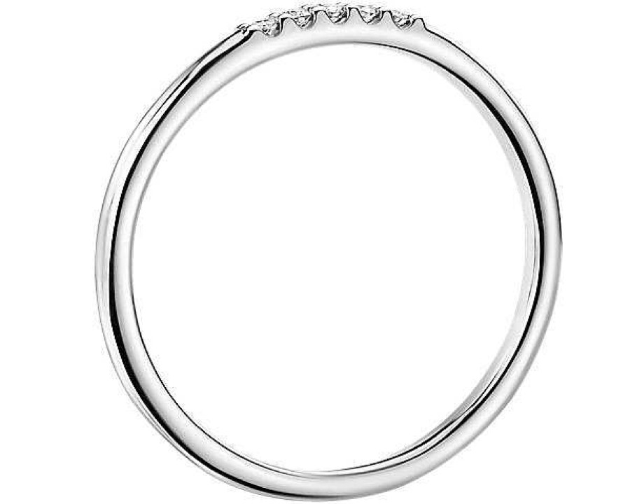 Rings | Blue Nile Ultra Mini Diamond Pav Stackable Fashion Ring In 14K White Gold