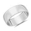 Men'S Rings | Blue Nile Skyline Comfort Fit Wedding Ring In Platinum (8Mm)