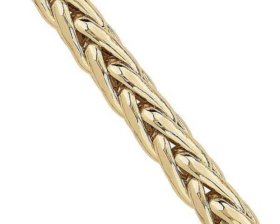 Bracelets | Blue Nile 8.5" Polished Wheat Chain Bracelet In 14K Yellow Gold (5Mm)