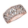 Rings | Blue Nile Fleur Ornate Diamond Ring In 14K Rose Gold (7/8 Ct. Tw.)