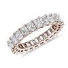 Women'S Rings | Blue Nile Lab Grown Diamond Radiant Cut Eternity Ring In 14K Rose Gold (4 Ct. Tw.)